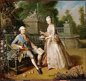 Louis Jean Marie De Bourbon, Duc De Penthievre, Et Sa Fille Louise Adelaide, Plus Tard Duchesse D'orleans — Charpentier Jean Baptiste Le Vieux