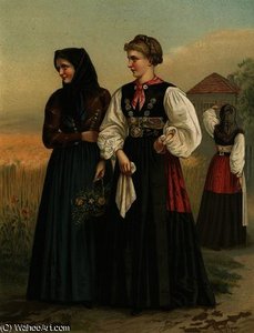 German Costume Holstein Probstei — Albert Kretschmer