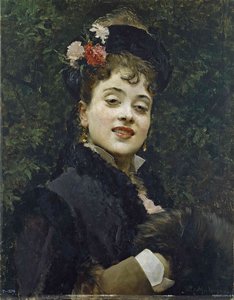 The Model, Aline Masson — Raimundo De Madrazo Y Garreta