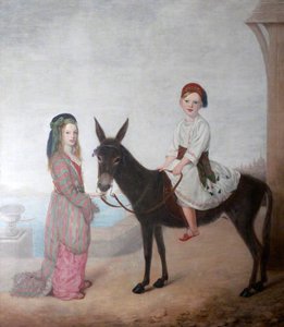 Sir Bruce Chichester (1842–1881), 2nd Bt Of Arlington, And His Sister, Caroline (1839–1873), Later Lady Clay, As Children — John Edgar Williams