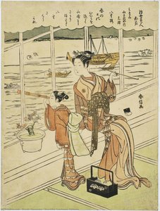 Beautiful Courtesan Motoura — Suzuki Harunobu
