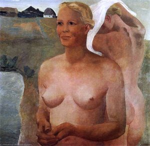 Bathers Girls — Aleksandr Deyneka