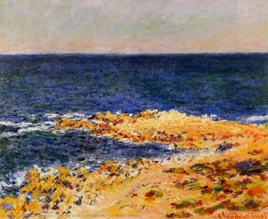 El 'azul Profundo' En Antibes (también Conocido Como El Asiento En Antibes) — Claude Monet