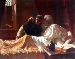 The Secret, A Sketch — Edmund Blair Leighton