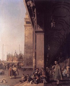 Piazza San Marco: Looking East From The South West Corner — कनालेट्टो