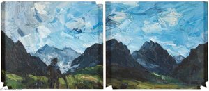 Gestalt Und Berge (verso) — John Kyffin Williams