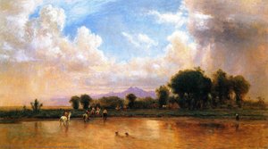 On The Plains, Cache La Poudre River — Thomas Worthington Whittredge