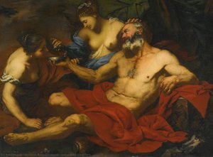 Lot And His Daughters — Giovanni Battista Langetti