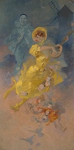 Pierrot Et Colombine — Jules Chéret