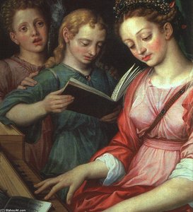 Saint Cecilia — Michiel Van Coxcie