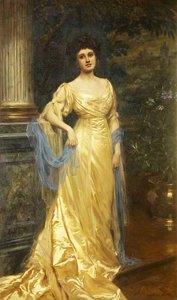 The Honourable Victoria ('via') Florence De Burgh Long (1880–1920), Lady Gibbs — Albert Henry Collings