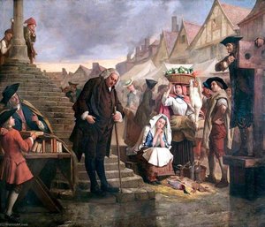 Johnson, Doing Penance In The Market Place Of Uttoxeter, Staffordshire — Eyre Crowe
