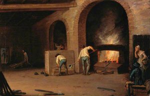 Lead Processing At Leadhills Smelting The Ore — David Allan
