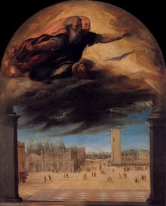 God The Father Over The Piazza San Marco — Bonifazio Veronese