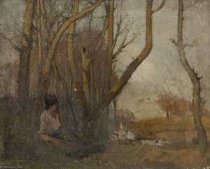 Girl With Geese — William Hoggatt