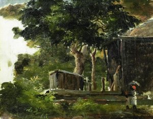 Landscape With House In The Woods In Saint Thomas, Antilles — Camille Pissarro