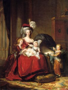 Marie Antoinette And Her Children — Luizė Elizabeta Vigė Le Brūn
