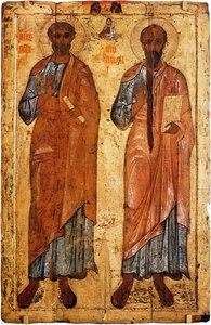 Icon Of Sts. Peter And Paul From Belozersk — Orthodox Icons