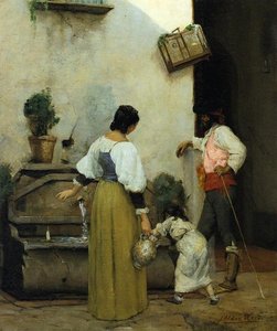 At The Water Trough — Julian Alden Weir