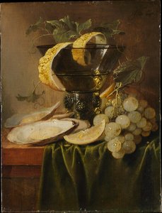 Still Life With A Glass And Oysters — Jan Davidszoon De Heem
