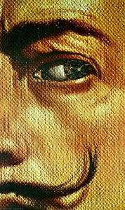 Macrophotografický Portrét S Výjevností Galy, 1962 — Salvador Dalí