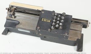 Punch / Card Puncher For 80-row Punched Cards Type Ibm 011 — International Business Machines Corporation