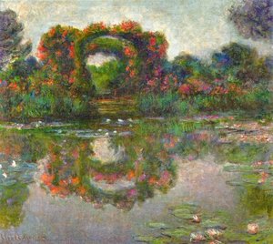 Rose Arches Ved Giverny — Claude Monet