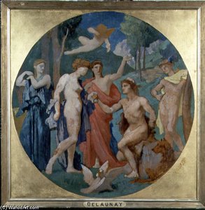 The Judgement Of Paris — Jules Elie Delauney