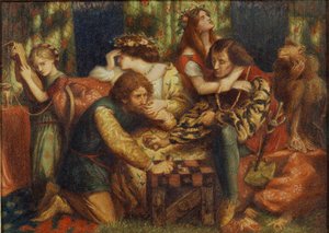 Hesterna Rosa (also Known As Yesterday's Rose) — Dante Gabriel Rossetti
