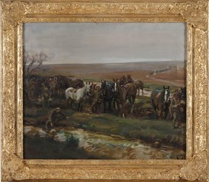 Horses And Chargers Of Various Units — Sir Alfred James Munnings