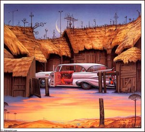 The Cosmic Barnyard — Jacek Yerka