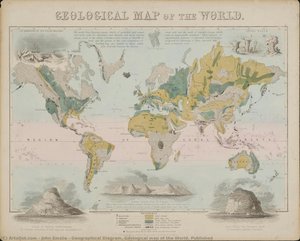 Geographical Diagram. Geological Map Of The World. Published — John Emslie