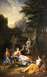 Cyane Changee En Fontaine — René Antoine Houasse