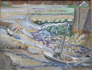 La Hisse Bateau À Marée Basse — Yvonne Jean Haffen