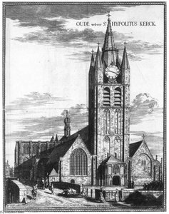 Exterior Of The Oude Kerk In Delft — Coenraet Decker