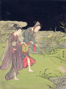 Hunting For Fireflies — Suzuki Harunobu