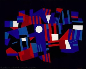 Red And Blue Composition — Ad Reinhardt