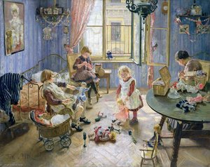 The Children's Room The Nursery — Fritz Von Uhde