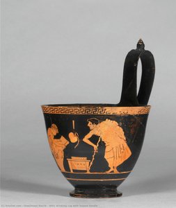 Attic Drinking Cup With Looped Handle — Onesimoos Nasiib