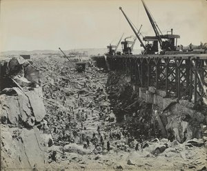 Aswan Dam Under Construction: West Channel Excavation. Looking East — Georges Méliès