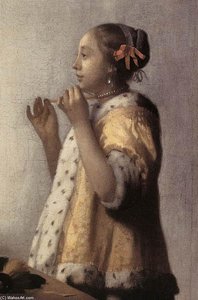 Kobieta Z Naszyjnikiem — Jan Vermeer