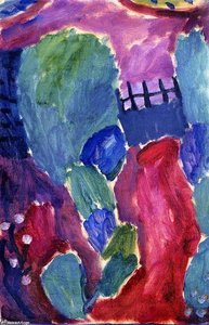 Large Variation: Garden Path, From The 'red Path' Series — Alexej Von Jawlensky