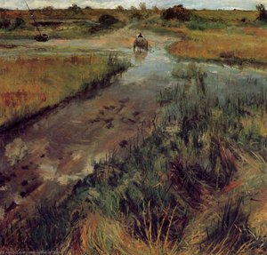 Torrente In Piena A Shinnecock — William Merritt Chase