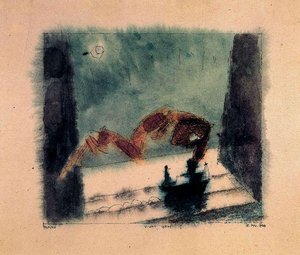 Sketch For The 41 Birthday Of Walter Gropius 1924 — Lyonel Feininger