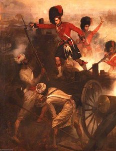 Lieutenant Francis Edward Henry Farquharson Winning His Victoria Cross At Lucknow, 9 March 1858 — Chevalier Louis William Desanges