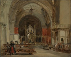 The Interior Of Sant — Ričard Parks Bonington