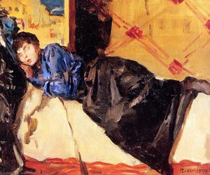 Sleeping Woman Sun — Isaac Lazarus Israels