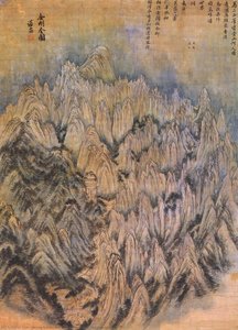 General View Of Mt. Geumgangsan — Jeong Seon
