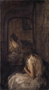 Model Seated Before A Mirror — Philip Wilson Steer