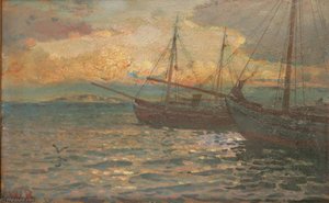 Aften Ved Grundsund — Carl Wilhelm Barth
